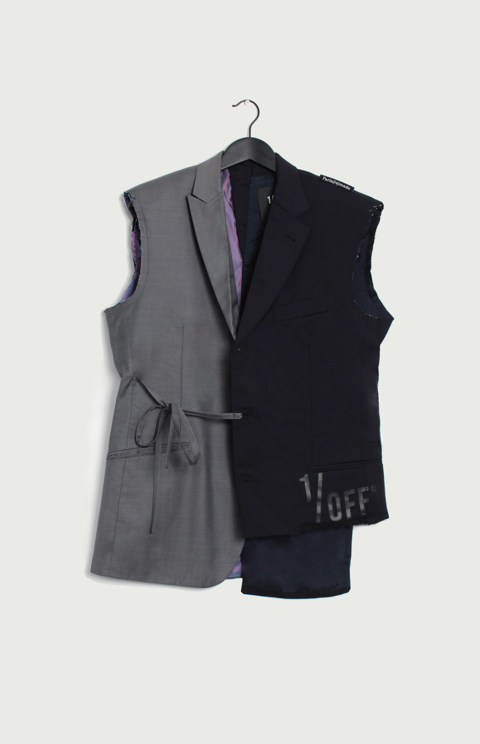 Blazer Asymmetric Sleeveless 02