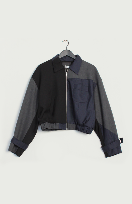 Bomber Jacket Front Zipper 01