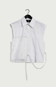 Shirt Cropped Sleeveless Table Cloth 01