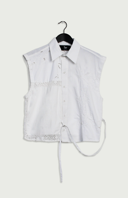 Shirt Cropped Sleeveless Table Cloth 01