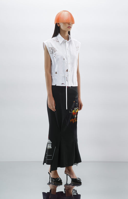 Shirt Cropped Sleeveless Table Cloth 02