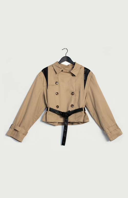 Trench Cropped X Leather