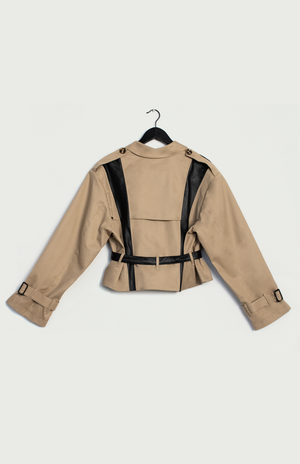 Trench Cropped X Leather