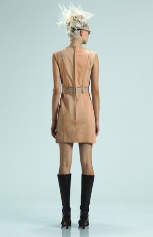 1OFF-Paris-Hue-Dress-Overdyed-Desert (model, back)