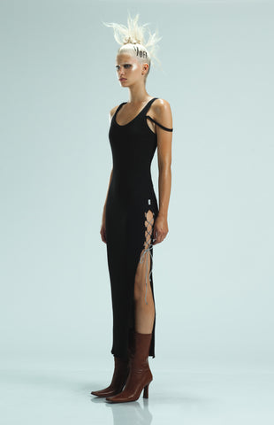 1OFF-Paris-Hue-Dress-Tank-Layer-Black (model, front)