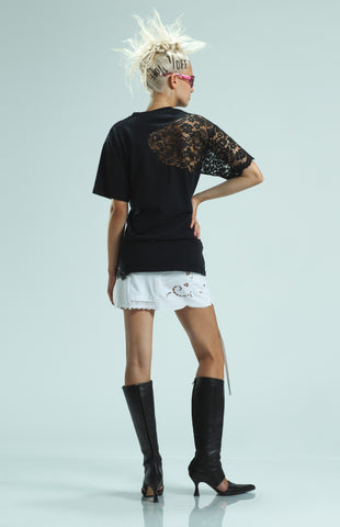 1OFF-Paris-Hue-T-shirt-Lace-01 (model, back)