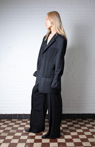 1OFF-Paris-Mirage-Blazer-Contrast-Stitching-03 (model, side)