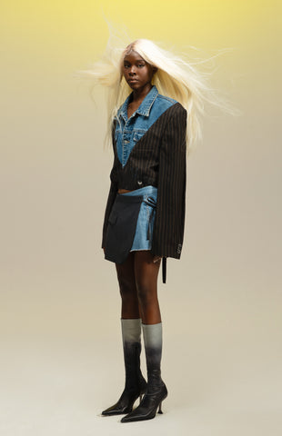 1OFF-Paris-Mirage-Skirt-Mini-Suiting-Denim-02-GOOGLE2-2 (model, front)