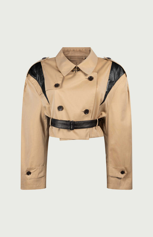 1OFF-Paris-Mirage-Trench-Cropped-Leather-01-GOOGLE1 (model, front)