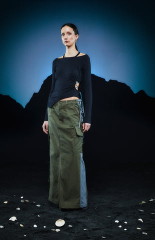 1OFF-Paris-Skirt-Military-Suiting-26 (model, front)