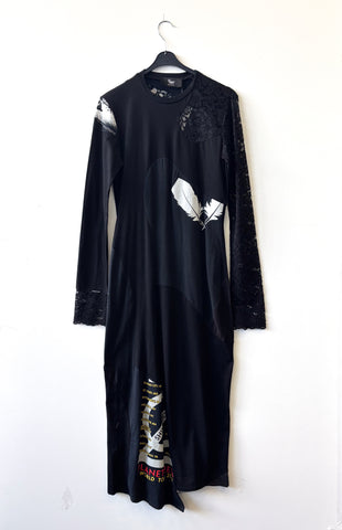 Dress T-Shirt X Lace Long Sleeves