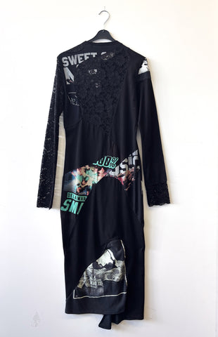 Dress T-Shirt X Lace Long Sleeves