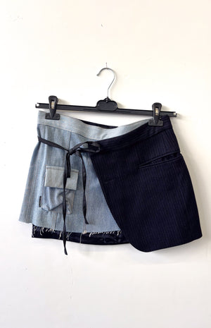 Skirt Mini Suiting X Denim