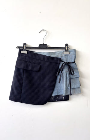 Skirt Mini Suiting X Denim