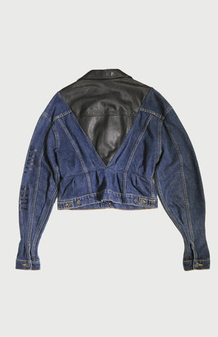 Jeans Jacket Tailored x Leather 60